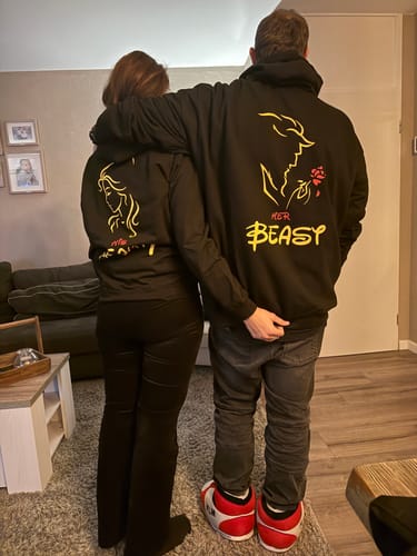 Customer photo review of His Beauty - Cuddle Hoodie Unisex ENG. ***