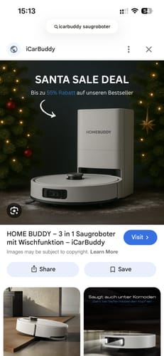Customer photo review of HOME BUDDY –  3 in 1 Saugroboter mit Wischfunktion