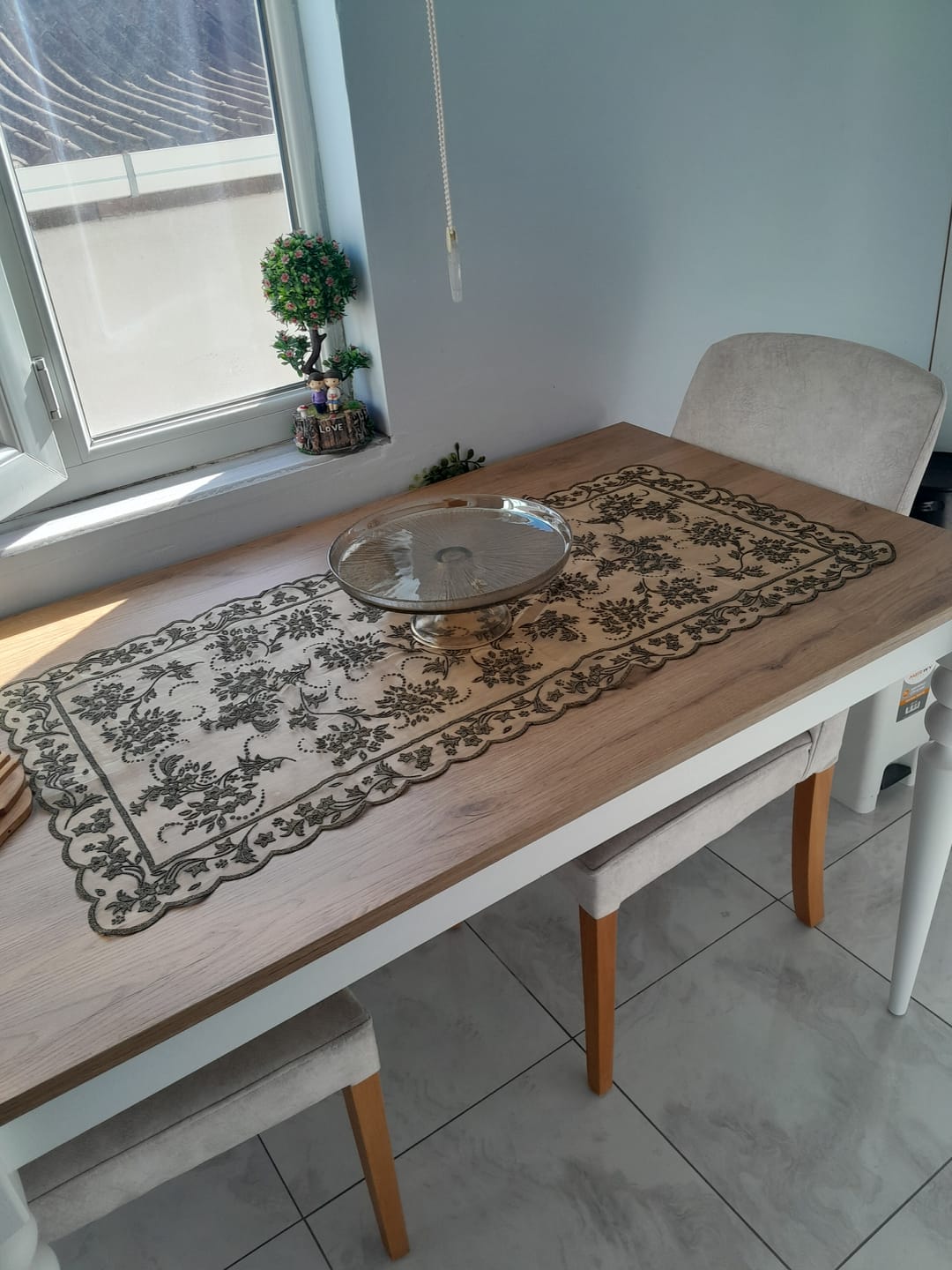 Customer photo review of Rani JA104 Mutfak Masası Yemek Masası Sepet Ceviz - Beyaz