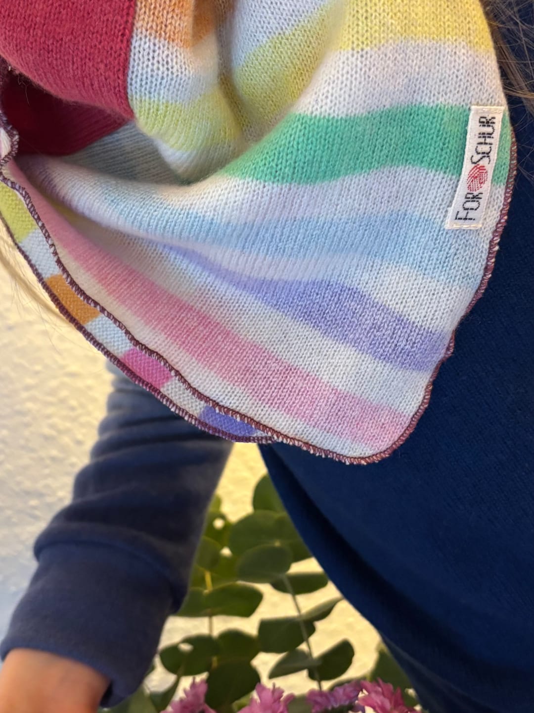 Customer photo review of Kaschmir Halstuch zum Binden