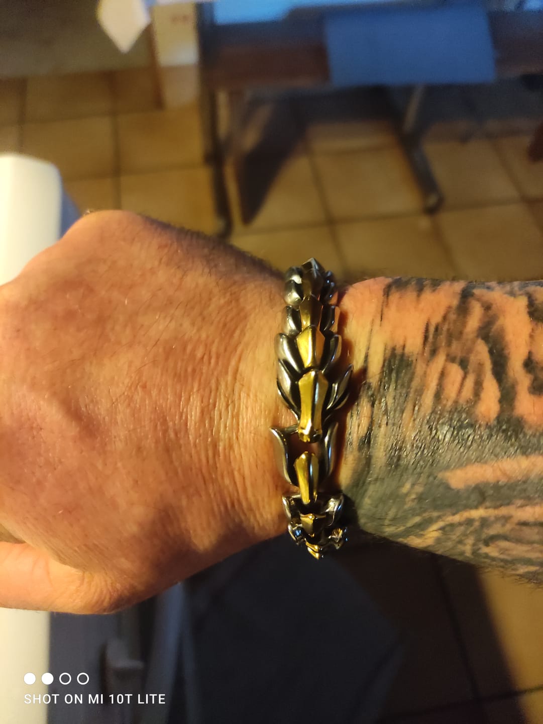 Customer photo review of The Midgard Serpent - Stainless Steel Bracelet