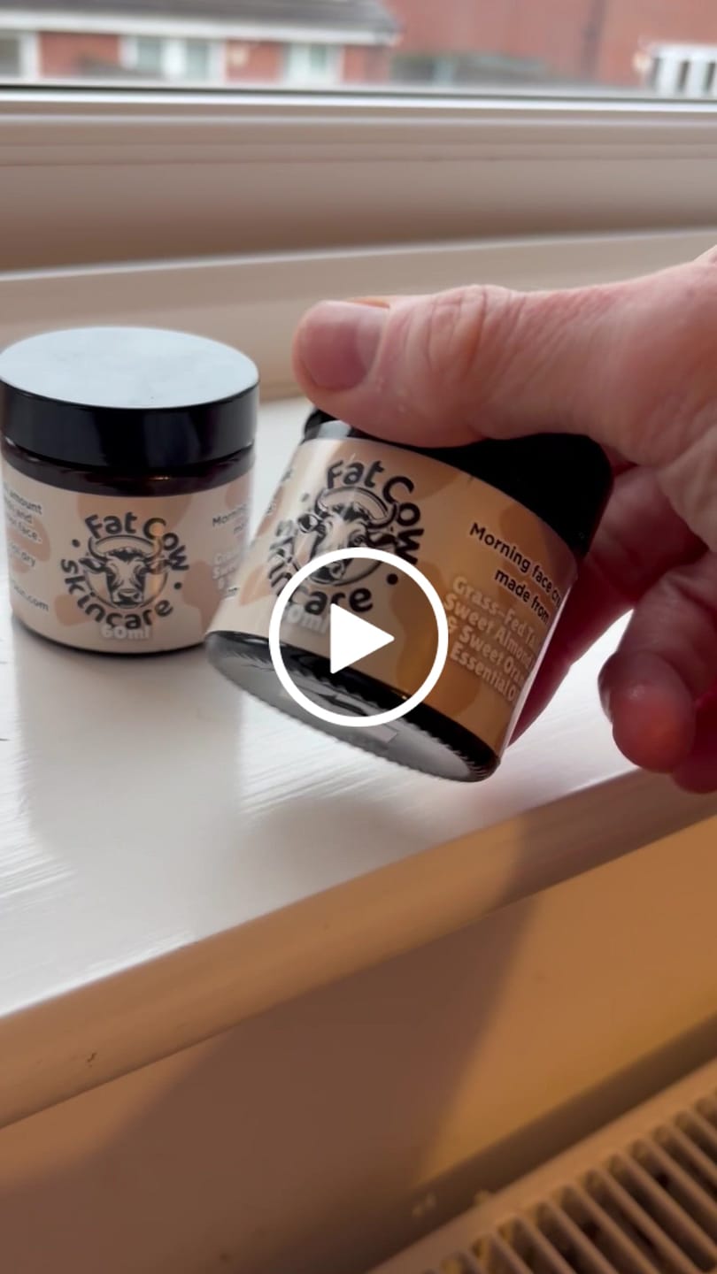 Customer video review of Whipped Grass-Fed Tallow Face Cream | With Sweet Almond Oil
