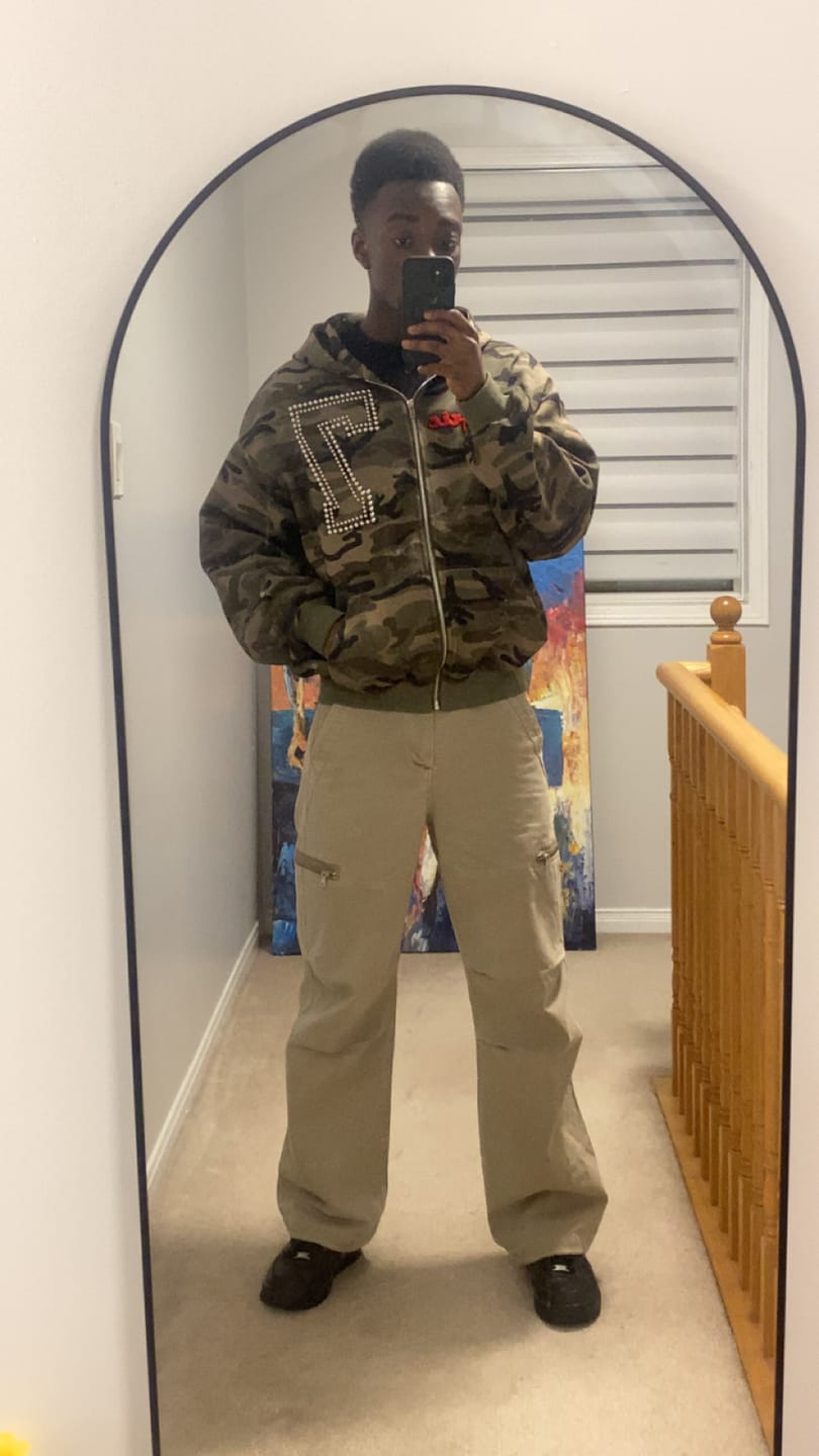 Customer photo review of Aelfric Eden Camo Zip Up Hoodie