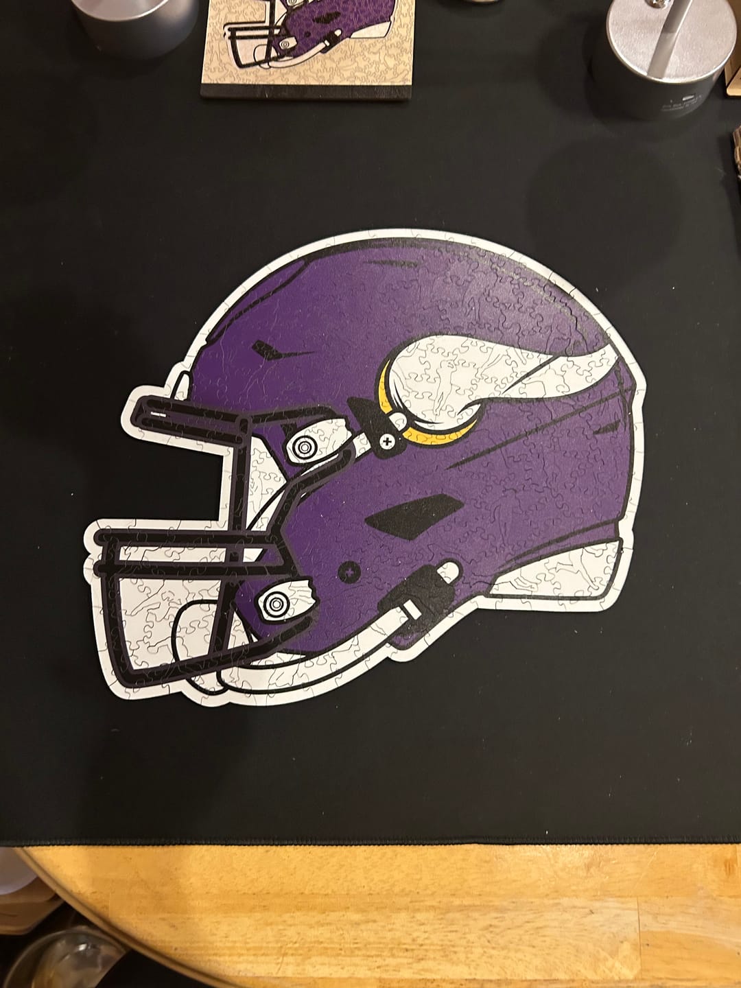 Customer photo review of Minnesota Vikings™ Helmet - Wooden Puzzle