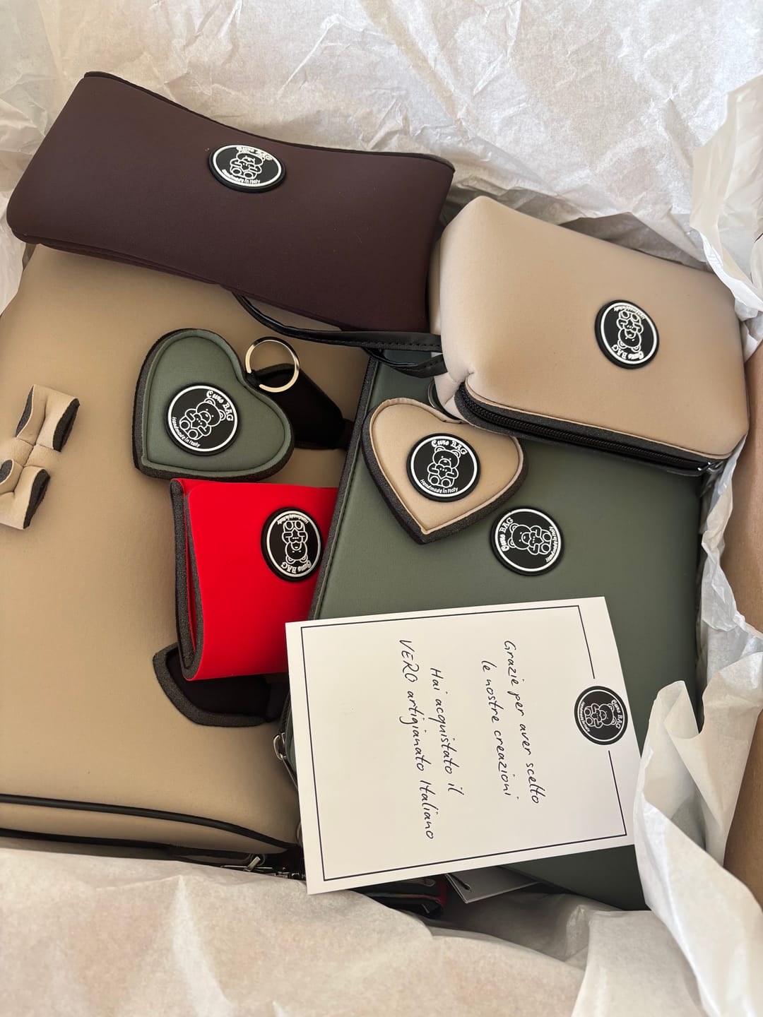 Customer photo review of SET Bauletto e Pochette grande