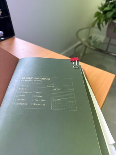 Customer photo review of Weekly Dashboard
