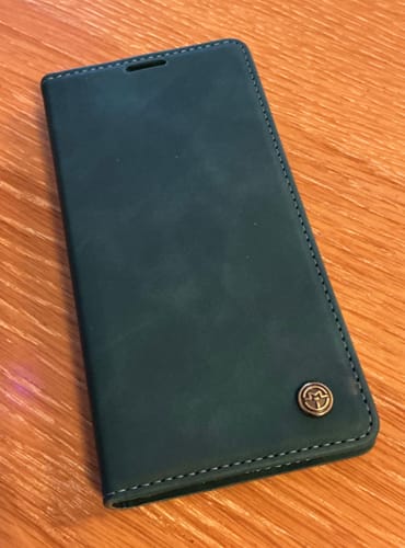 Customer photo review of Magnetic Flip Soft Leather Wallet Case For iPhone