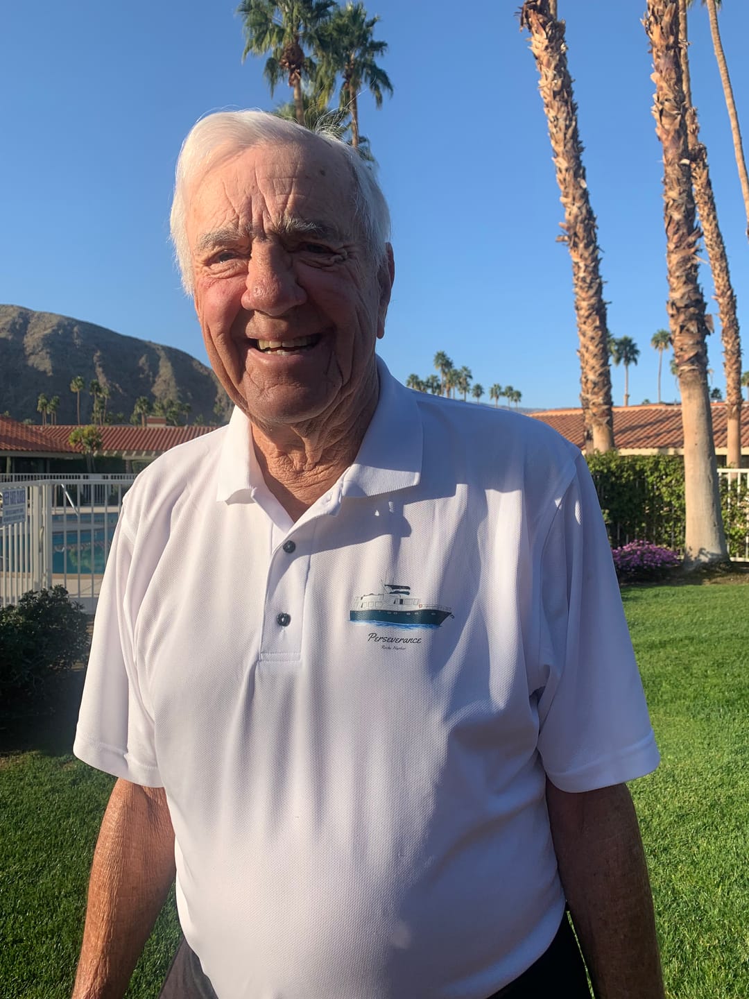 Customer photo review of Custom Men's Performance Polos
