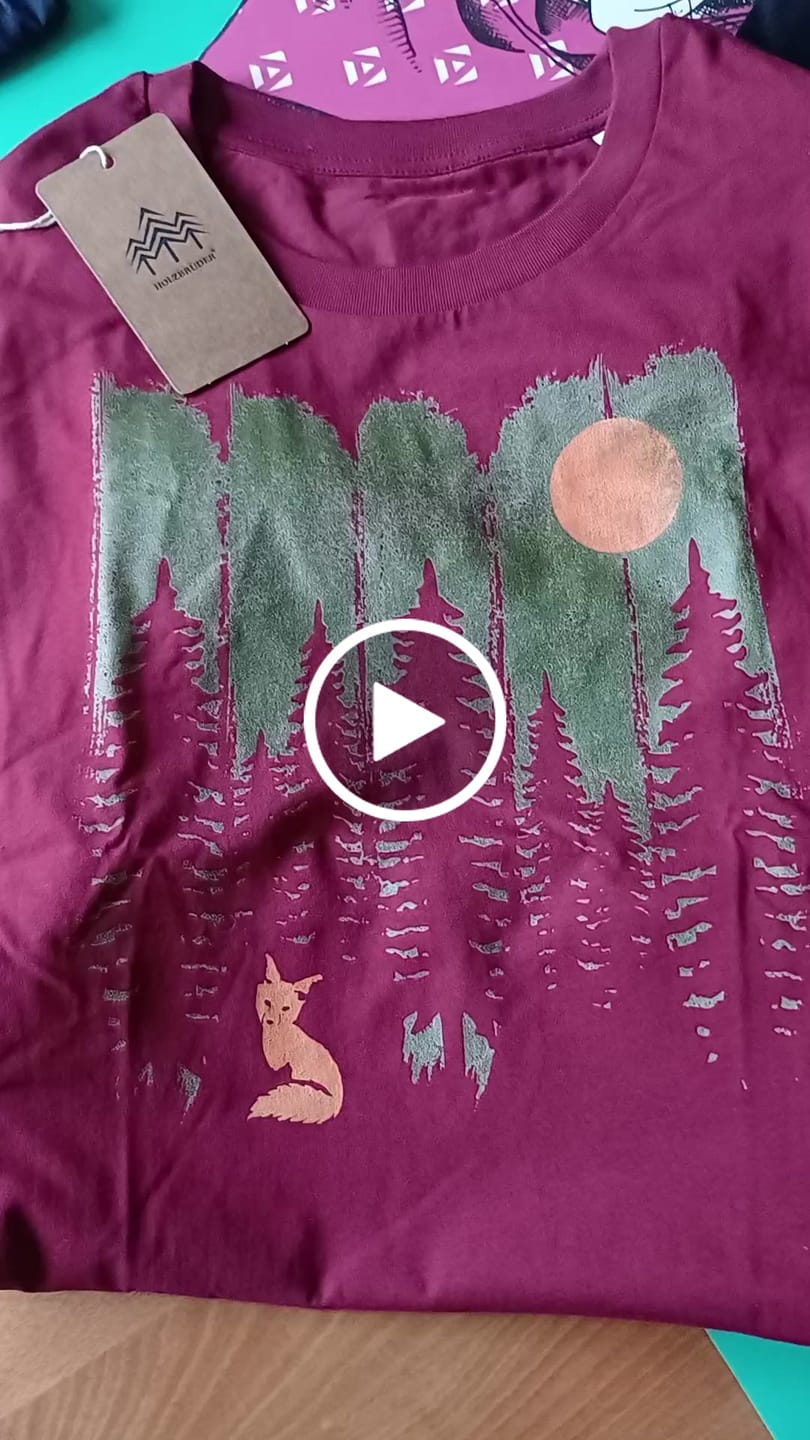 Customer video review of FUCHS IM WALD KHAKI - Bio Damen Shirt