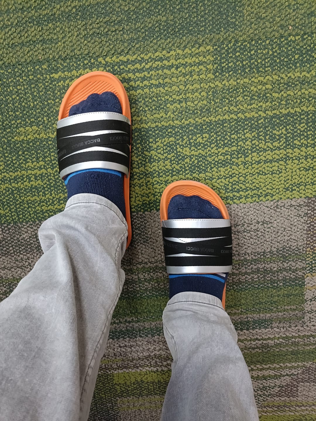 Customer photo review of Bacca Bucci Galaxy Slides – Ultra-Comfort EVA Slip-Ons