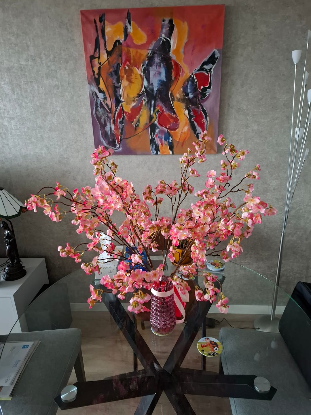 Customer photo review of Zijden Bloesem - Fuchsia roze