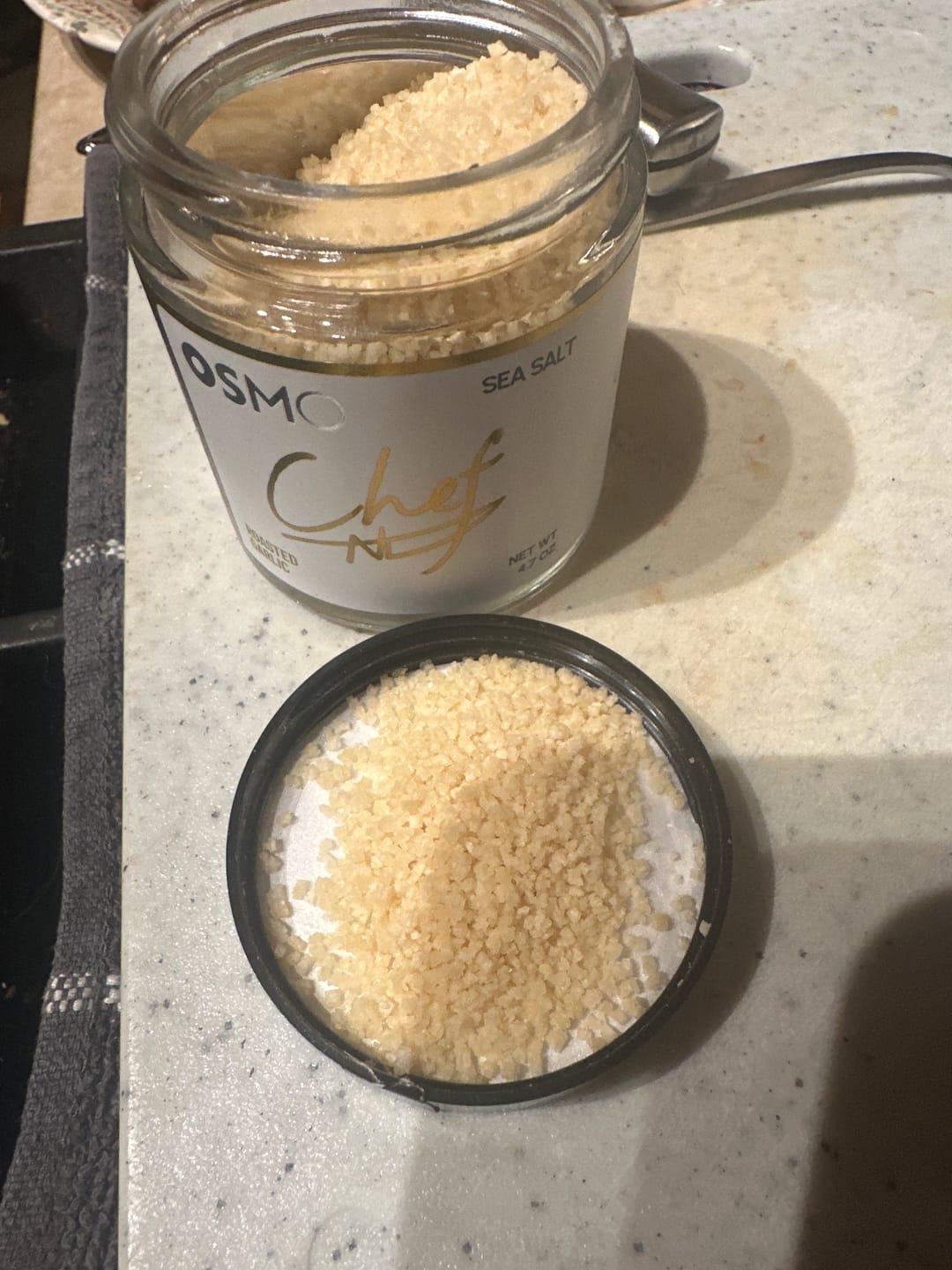 Customer photo review of Roasted Garlic Sea Salt | Chef Collection