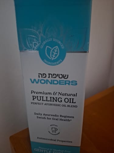 Customer photo review of Wonders Oil - משיכת שמן שטיפת פה טבעית