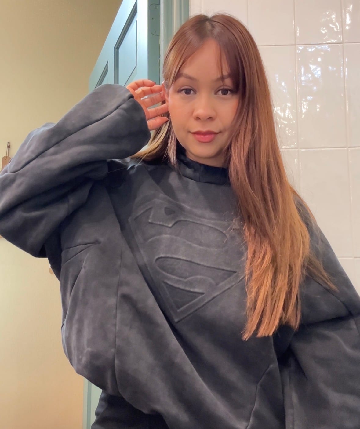 Customer photo review of 5094 - Superman Shield Hoodies