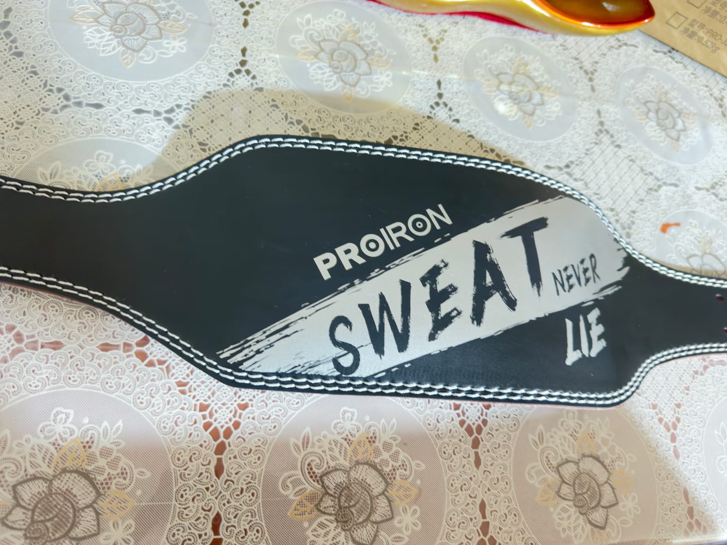 Customer photo review of Cinturón de levantamiento de pesas o Powerlifting