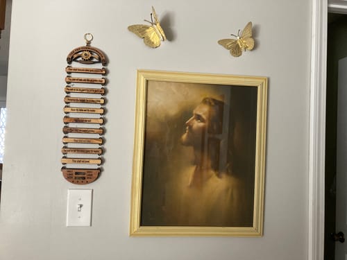 Customer photo review of NEW* Ten Commandments from the Holy Land Wall Hanging - 16"x5" inches