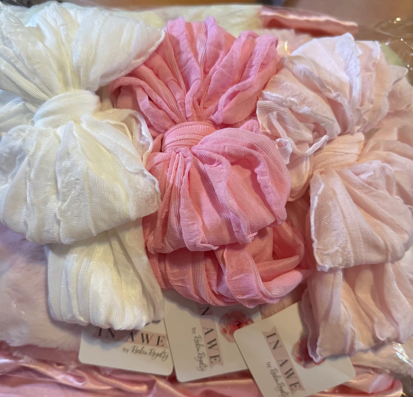 Customer photo review of Ruffled Headband- Off White