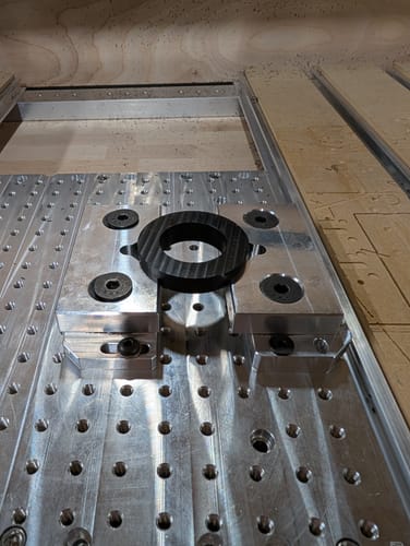 Customer photo review of Mod Vise Aluminum Soft Jaws (1 pair)