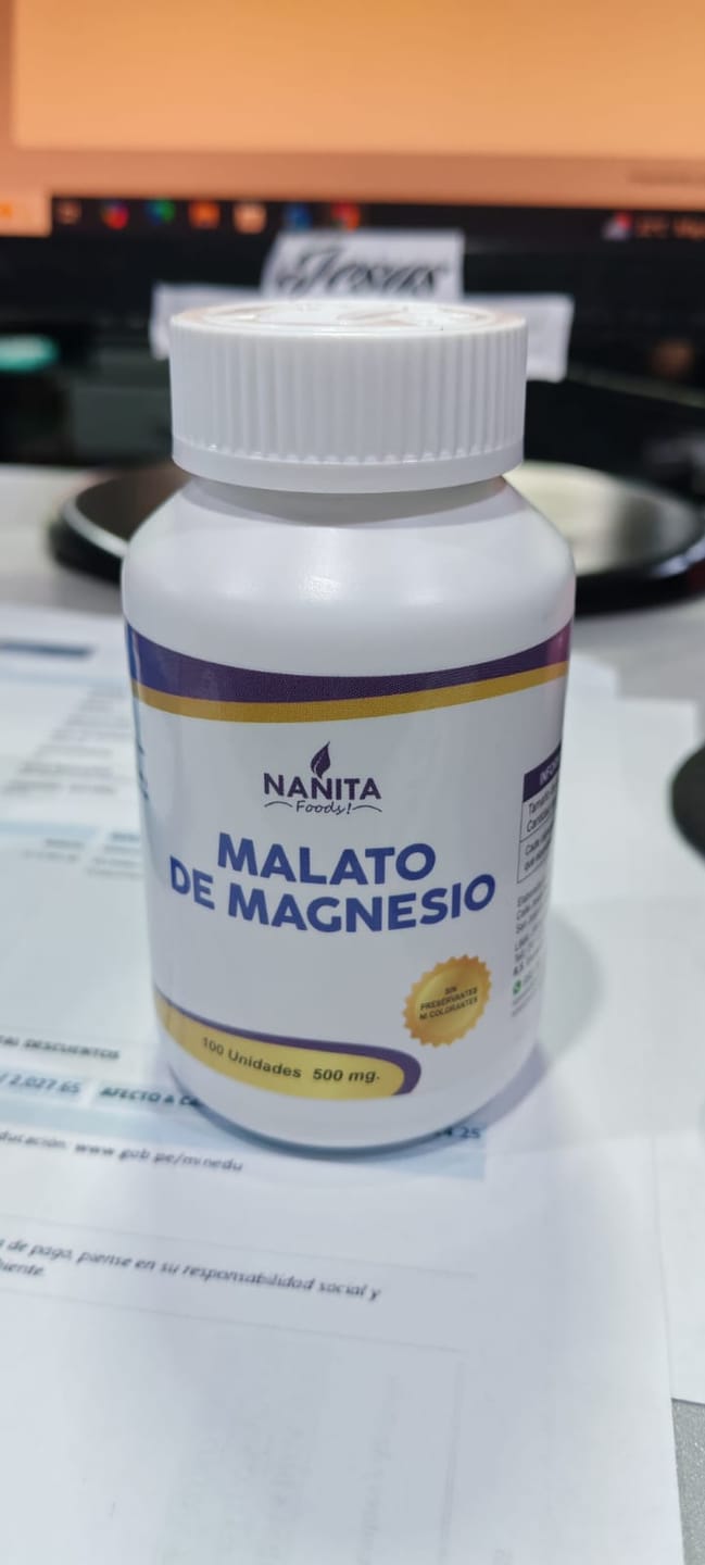 Customer photo review of Malato de Magnesio 500mg. 100 cápsulas