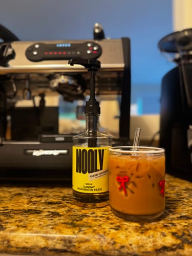 Customer photo review of Almond Coffee Syrup