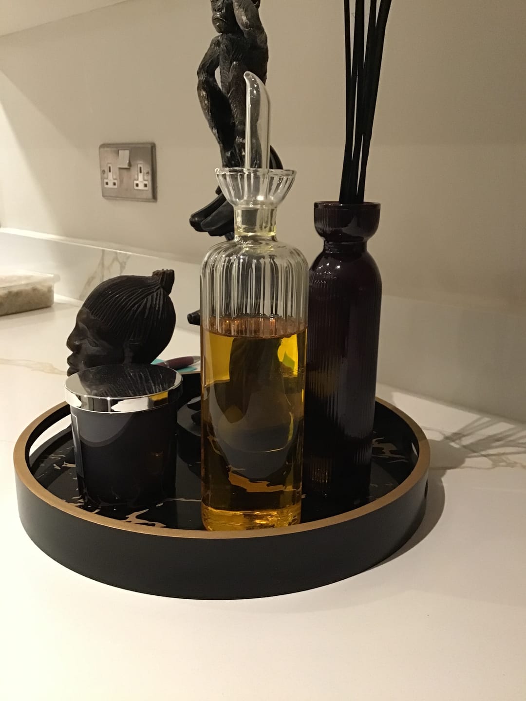 Customer photo review of Ribbed Glass Glass Oil Cruet