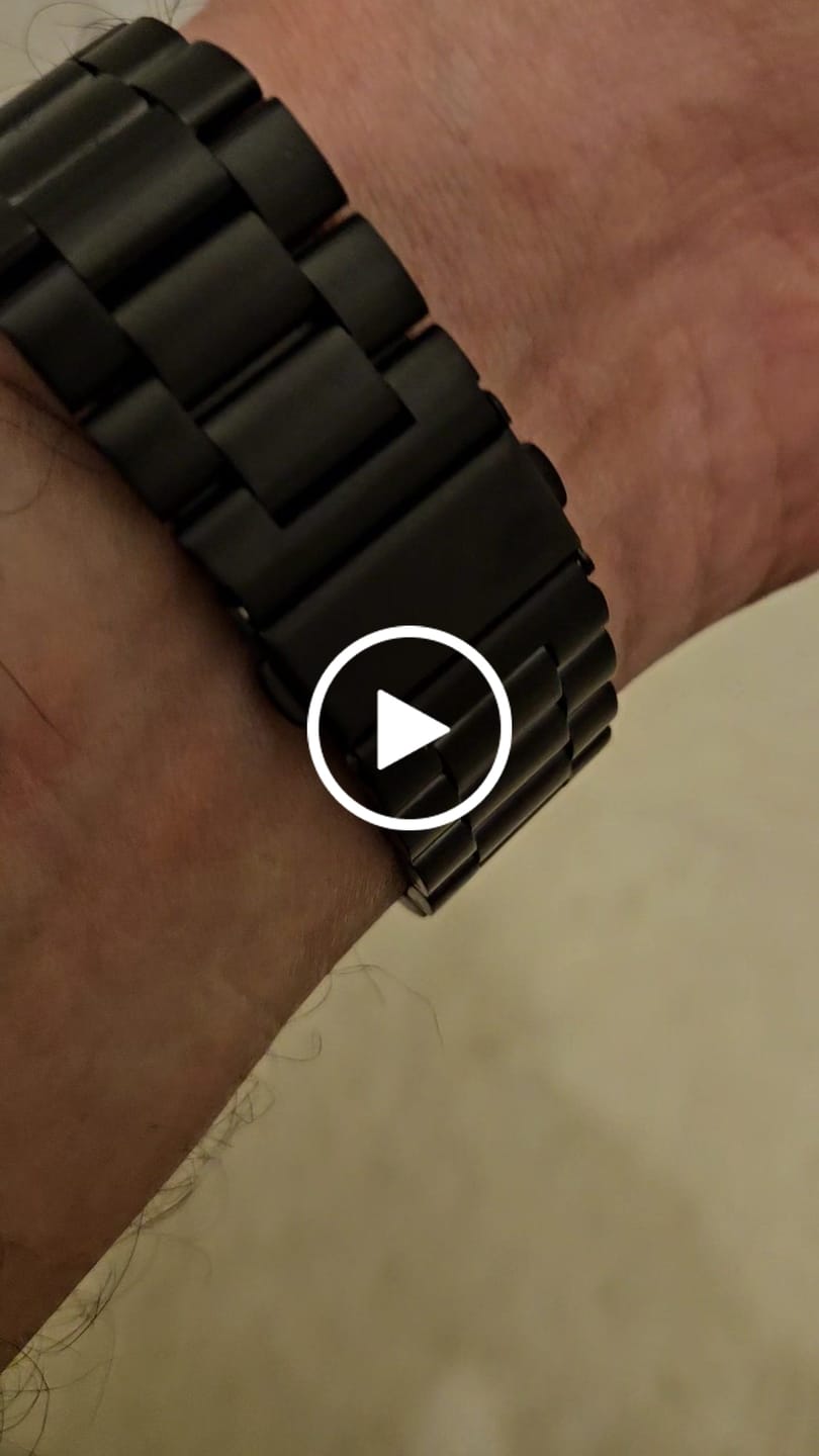 Customer video review of Bracelet acier noir