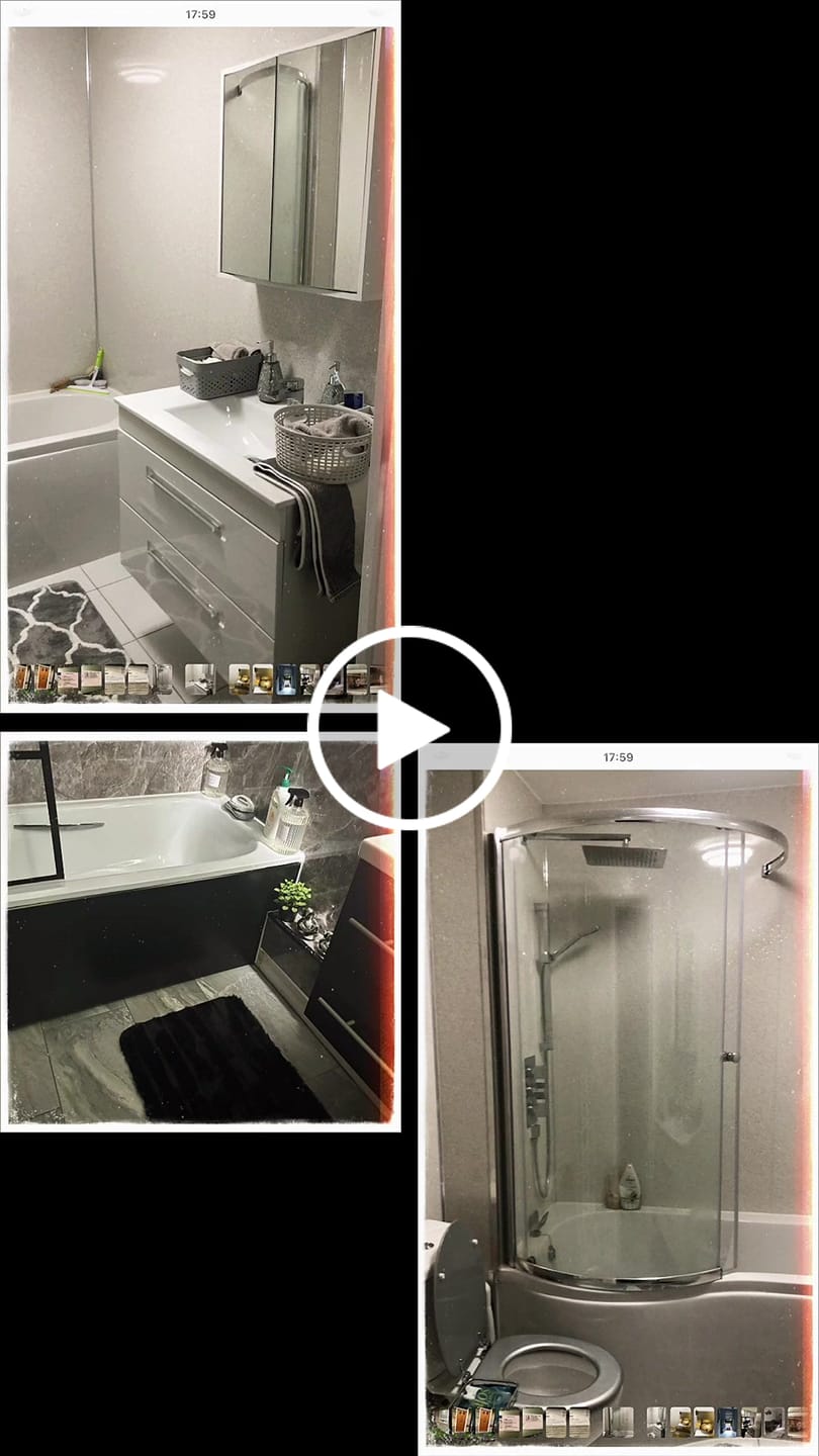 Customer video review of Premium Pietra Marble Gloss Shower Wall Panel – 1M x 2.4M