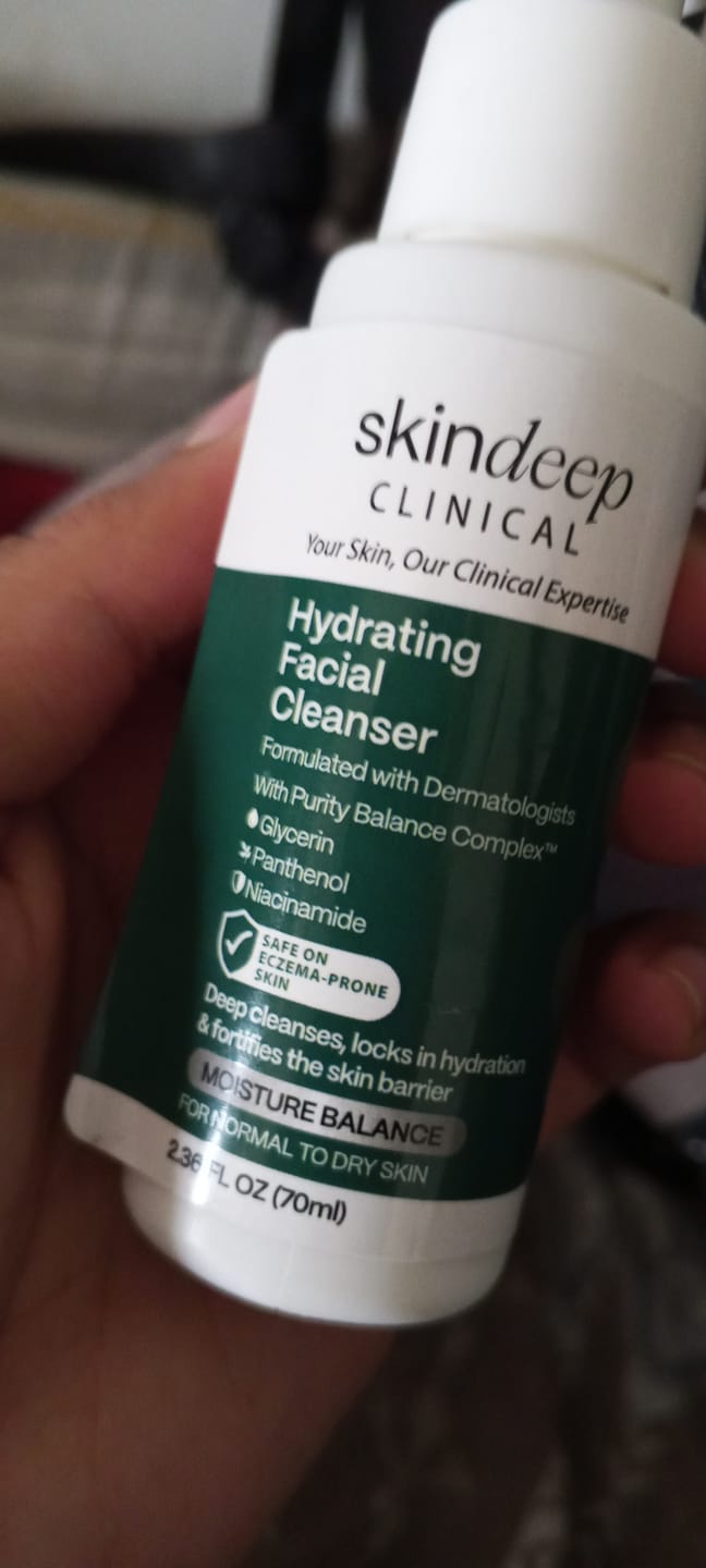 Customer photo review of Hydrating Facial Cleanser