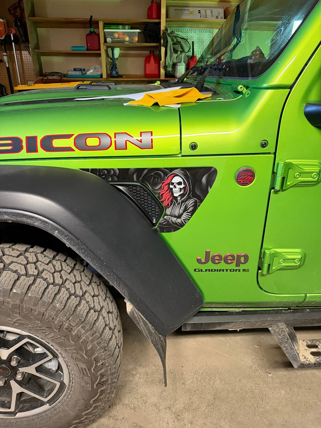 Customer photo review of Design Your Own Fender Vent Decal Set | fits Wrangler JL & Gladiator JT