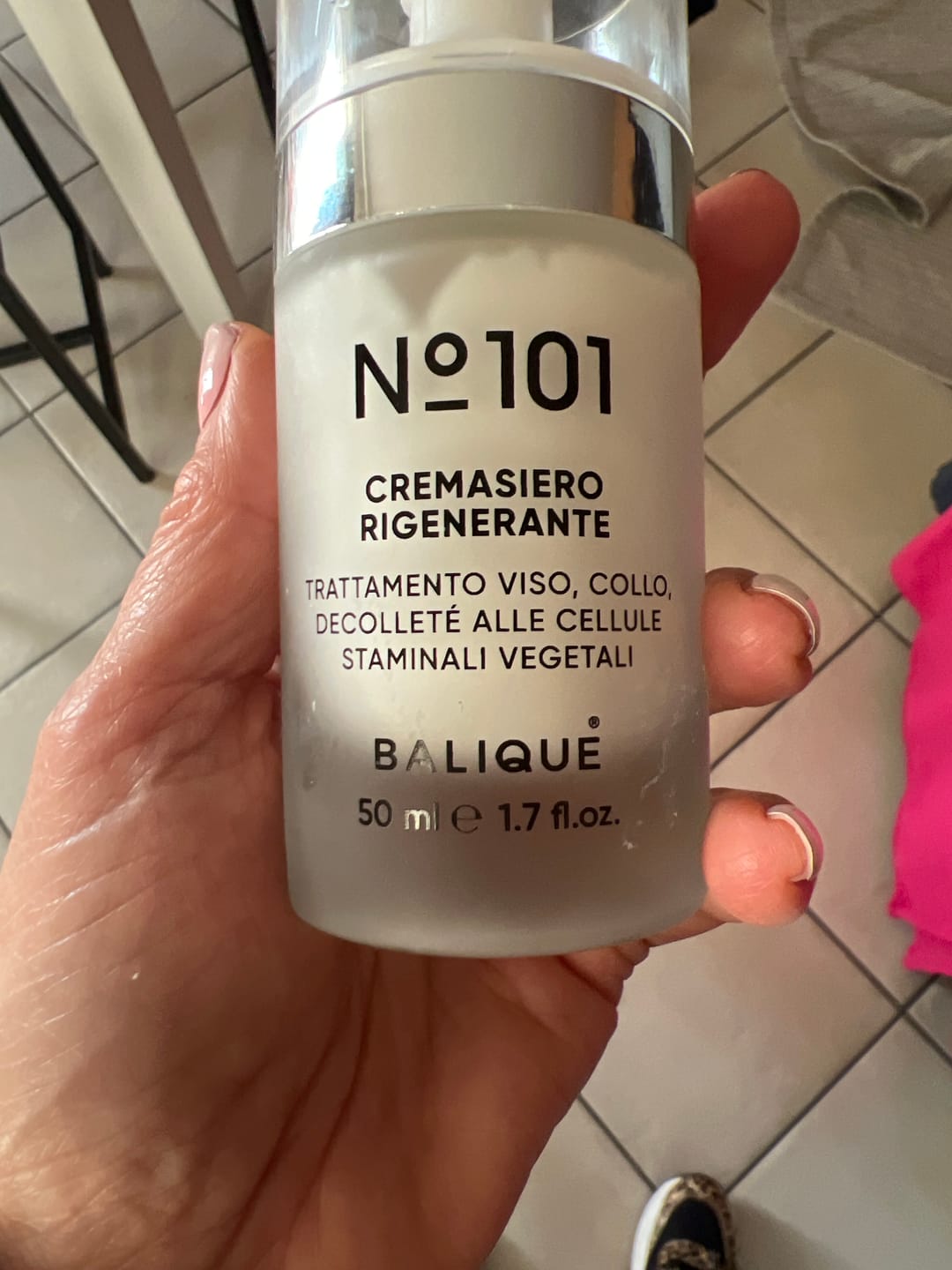 Customer photo review of N°101 - CREMASIERO RIGENERANTE - Viso, Collo e Decolleté