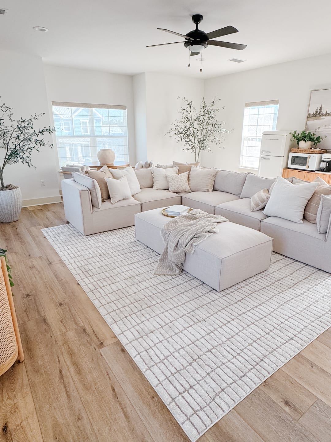 Customer photo review of Siena Natural Light Filtering Roman Shade
