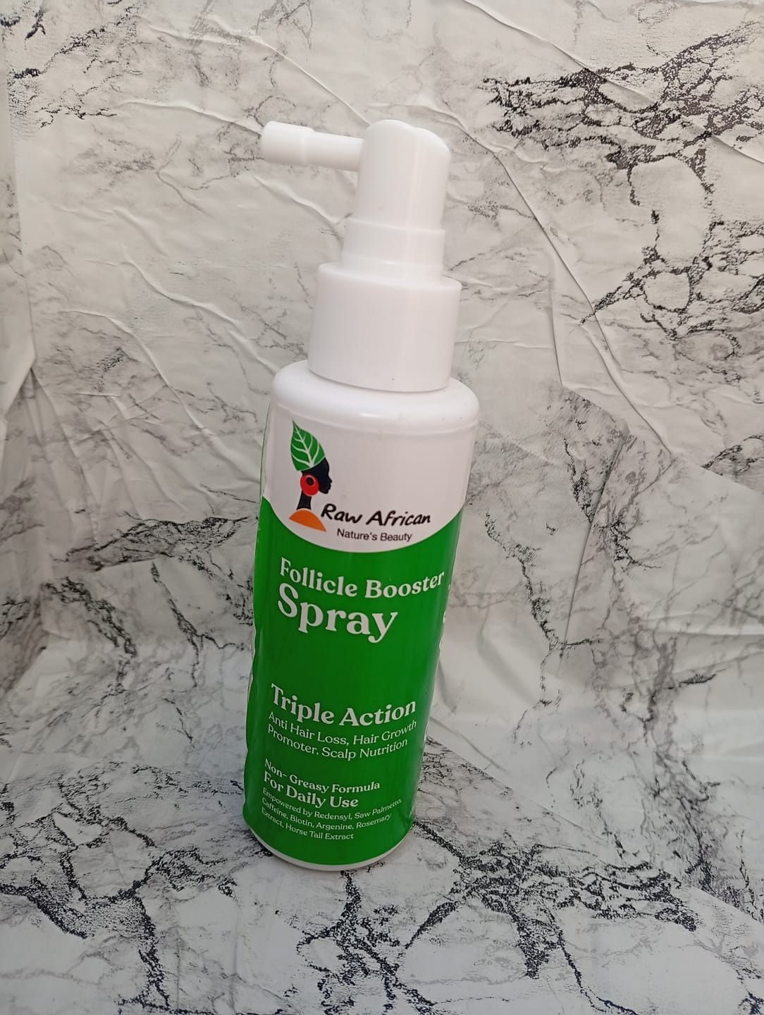 Customer photo review of Follicle Booster Redensyl Daily Spray
