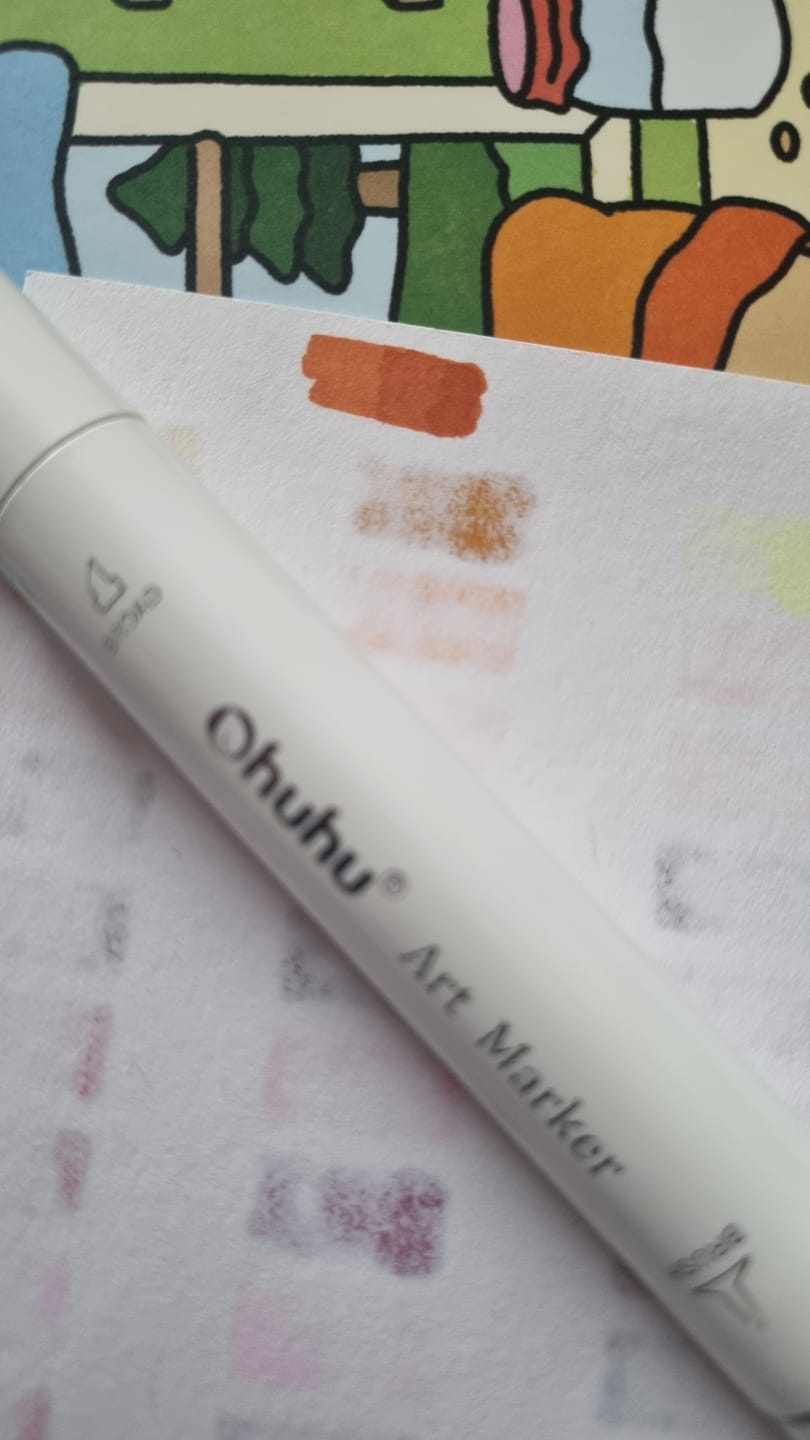 Customer photo review of Ohuhu Honolulu YR180 / YR213 Individual Marker, Brush & Chisel