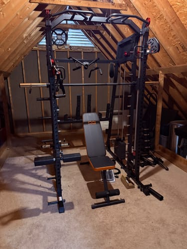Customer photo review of M4-2.0 Elite All-In-One Workout Smith Gym Machine with Dual Weight Stacks (UPGRADED)