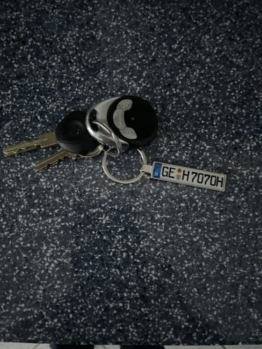 Customer photo review of Kennzeichen Schlüsselanhänger Mini Nummernschild Metall