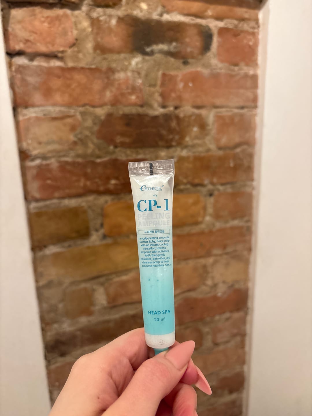 Customer photo review of Atvēsinošs skābju pīlings galvas ādai CP-1 Peeling Ampoule