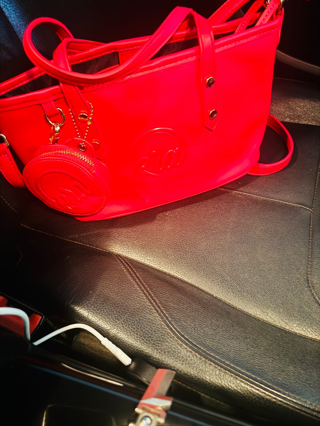 Customer photo review of Black Era Charm Purse