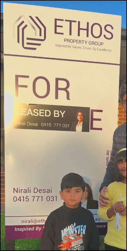 Customer photo review of Leased By Sticker With Agent Photo (Rectangle) - PRD