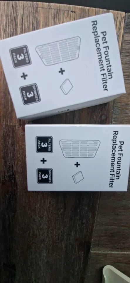 Customer photo review of ROJECO Water Fountain Replaceable Filter For 2.2L Wireless Cat Water Fountain