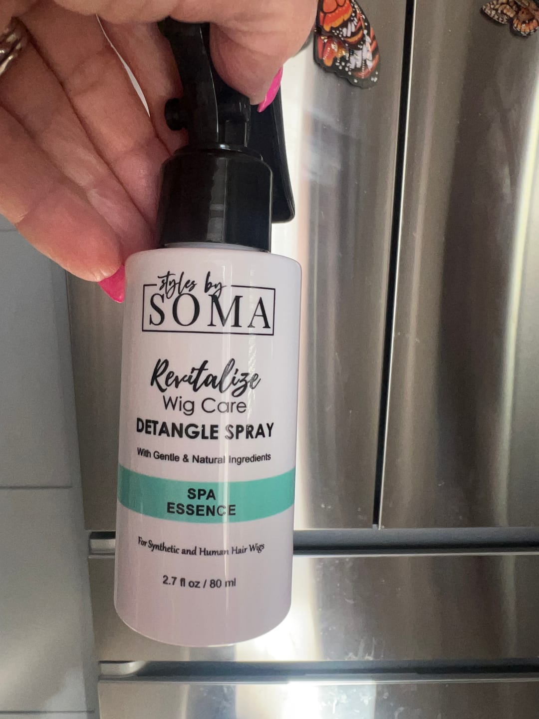 Customer photo review of **NEW** REVITALIZE Wig Detangle Spray