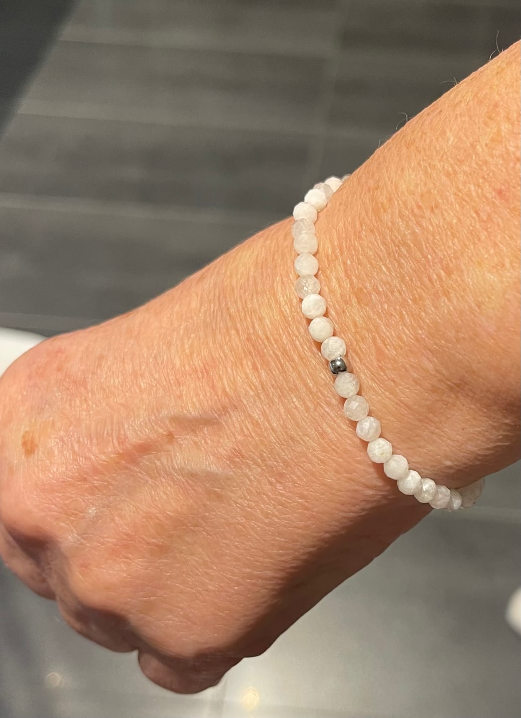 Customer photo review of Mondstein Armband - Naturperlen