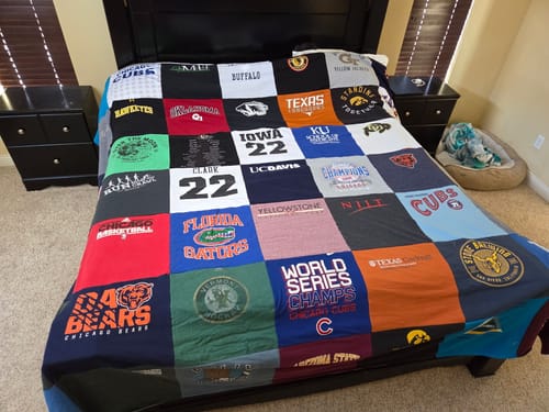 Customer photo review of Classic T-Shirt Blanket