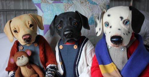 Customer photo review of "Artie" Dalmatian Art doll  PDF Pattern  Approx 36cm Seated