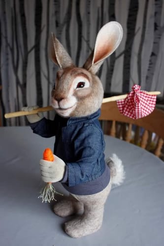 Customer photo review of White Rabbit PDF Pattern  Approx 41 cm Standing