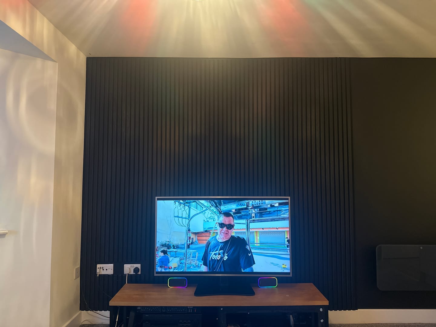 Customer photo review of Premium Acoustic Wall Panels - Black