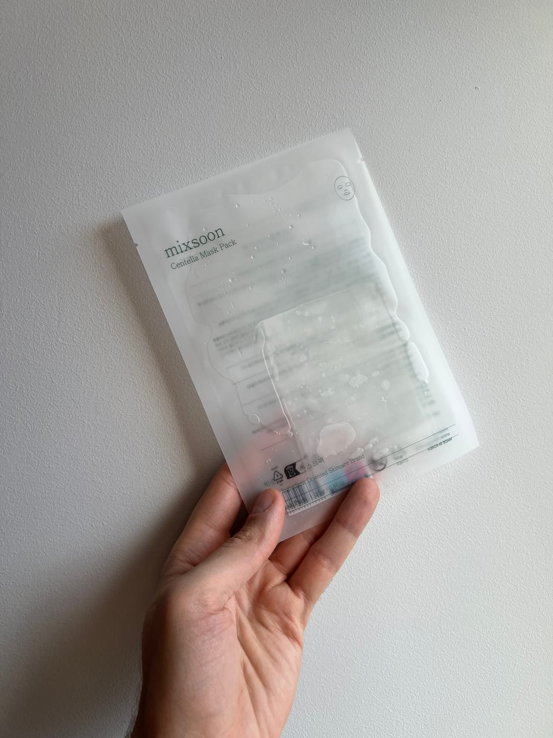 Customer photo review of Auduma maska ar Āzijas centellu Mixsoon Centella Mask