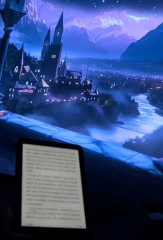 Customer photo review of Real Portal - Projector For Fantasy Window Nighttime Reading Vibe