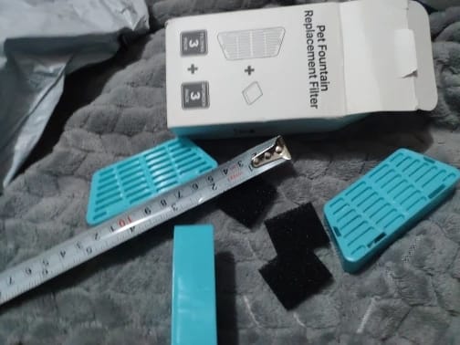 Customer photo review of ROJECO Water Fountain Replaceable Filter For 2.2L Wireless Cat Water Fountain