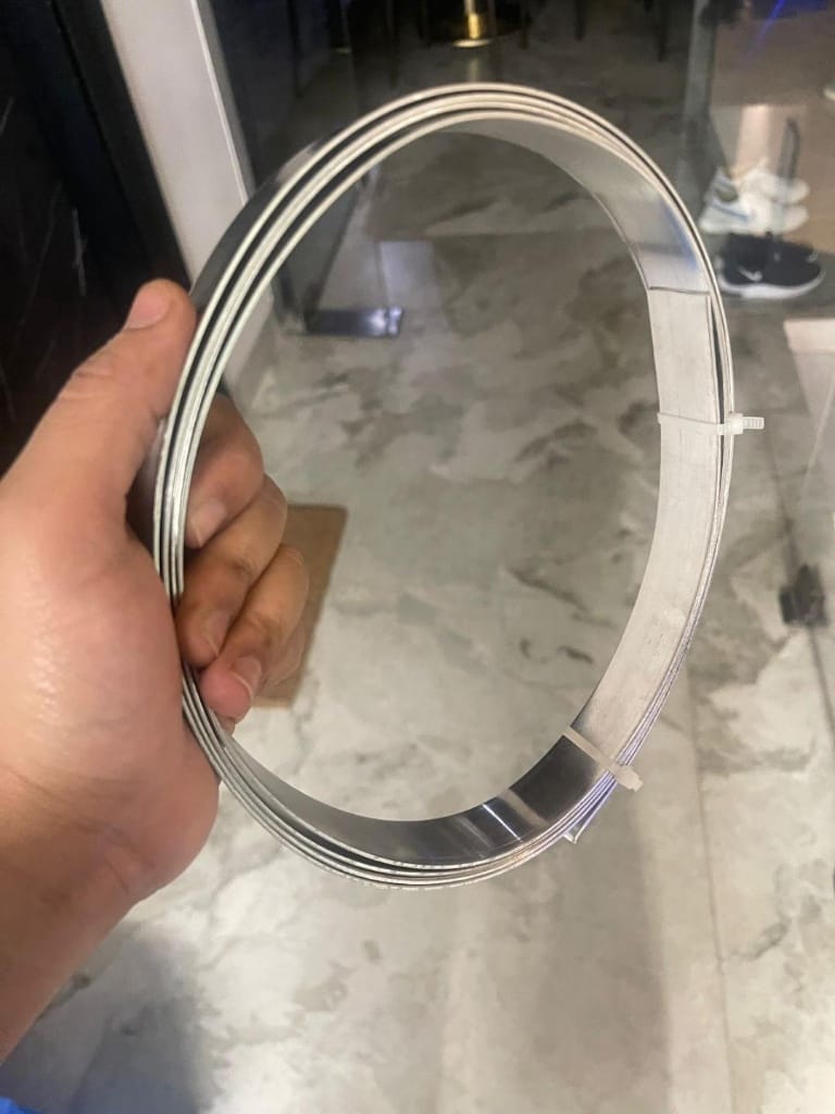 Customer photo review of Premium High-Grade Aluminium Vastu Remedy Strip 1 mm Thickness for Cut, Extension, Door and Staircase Corrections – Lightweight Metal Vastu Tool by Vastu Mandir