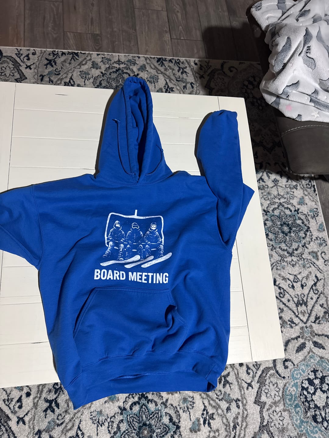 Customer photo review of Snowboard "Board Meeting" Hoodie